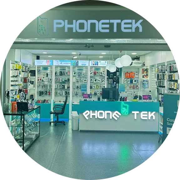The PhoneTek counter inside Chullora Marketplace